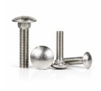 Screws City 5mm X 20mm - Pack Of 4 - Din 603 - Stainless Steel A2 Carriage Bolts Mushroom Head - H03B