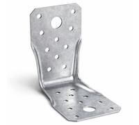Screws City 90mm X 90mm X 60mm X 1.5mm - Pack Od 1 - Lbs90 - Galvanised Heavy Duty Angle Bracket Double Reinforced For Wood Concrete - L13E