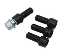 Screws clips part 4+1 M14x1.5x 27.5 Car Steel Wheels Bolt Key Lock Lug Nut Set For Golf For Jetta For Audi Accessories