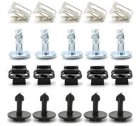 Screws clips part Car Under Engine Gearbox Cover Screw Fastener For SKODA For Superb I 2002-2008 Radiator Support Shield Nut 20 PCS