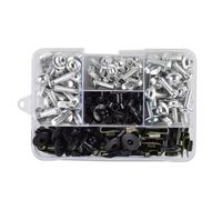 screws Compatible With XMAX250 For XMAX300 For XMAX400 Motorcycle Fairing Windshield Aluminum Bolts Screws Kit Nut Clips 195Pcs