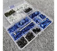 Screws Fairing Bolt Kit Compatible With Aprilia For Tuono V4 R Aprc 1100 Rr-Factory 660 Concept For Sx 50 Srv850 Sr Max300 Bodywork Screw Motorcycle Fairing Bolts Kit(Blue)