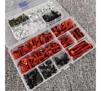 Screws Fairing Bolt Kit Compatible With Aprilia For Tuono V4 R Aprc 1100 Rr-Factory 660 Concept For Sx 50 Srv850 Sr Max300 Bodywork Screw Motorcycle Fairing Bolts Kit(Red)