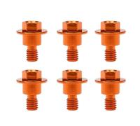Screws Fairing Bolt Kit Compatible With For YZ450F 2008 2009 2010 2011-2023 For YZ125X 2017 2018 2019 2020-2023 Motorcycle M6*12 Screws Fork Guard For Bolt(Orange)