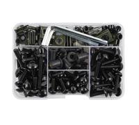 Screws Kit Motorcycle Fairing Bolt For SUZUKI GSXR 600 750 1000 K1 K2 K3 K4 K5 K6 K7 K8 K9 K10 190PCS Screws Fasteners Bodywork Clips Fairing Bolt Kit(BLACK)