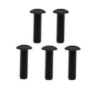 Screws M3 X 16mm Titanium Torx Button Head Screws 10Pcs Black ISO7380 Half Round Head Torx Drive Titanium Screw GR2 Titanium Bolts