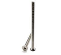 Screws M8 x 120 mm, countersunk head, BTR made of A2 stainless steel, screws FHC with hexagon socket (Allen key) ISO 10642 / DIN 7991, screws stainless steel A2 (V2A/304): 10 pieces Premium Fixation