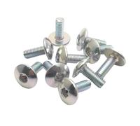 screws nuts Universal 10pcs Motorcycle Big For Flat Round Head Inner Hexagon Screw For Bolt M6 6mm M6X16 Motorbike Mechanical Parts