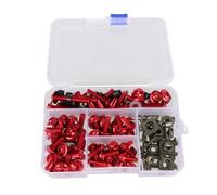 Screws nuts Universal 177pcs Screws Aluminum Windscreen Screws Colorful Fasteners Screws Set Motorcycle Fairing For Bolt Kit Motorcycle Modified Parts