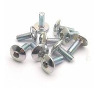 Screws Set Universal 10pcs Motorcycle Big For Flat Round Head Inner Hexagon Screw For Bolt M6 Motorbike Fasteners Screws Replacement