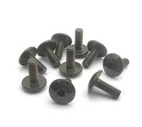 Screws Set Universal 10pcs Motorcycle Big For Flat Round Head Inner Hexagon Screw For Bolt M6 Motorbike Fasteners Screws Replacement