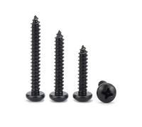 Screws,Tapping Screw, 50-100pcs M1.4 M2 .2 .5 .9 Black 304 Stainless Steel Cross Round Pan Head Self Tapping Wooden Screws Bolts(M2.2x25mm 50pcs)
