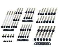 Screws4Bikes Bolt sets HD Dyna and Softail DYNA/SOFTAIL 2000-17 BLK.