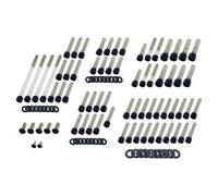 Screws4Bikes Bolt sets HD Dyna and Softail Stainless steel black