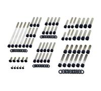 Screws4Bikes Bolt sets HD Dyna and Softail Stainless steel black