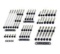Screws4Bikes Bolt sets HD Touring/FXR 87- Stainless steel black