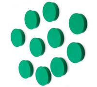 Scribble Colourful Round Refrigerator Magnets, 30mm Office Magnets (24 Pack), Perfect for Whiteboards, Lockers & Fridges (Green)