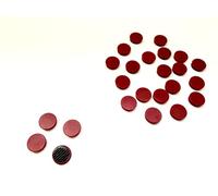 Scribble Colourful Round Refrigerator Magnets, 30mm Office Magnets (24 Pack), Perfect for Whiteboards, Lockers & Fridges (Red)