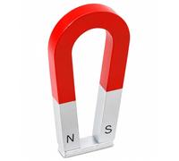 Scribble Direct Alnico Horseshoe Magnet for Physics & Science Experiments - North & South Marked, 75 x 39 x 8 mm