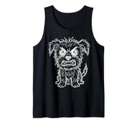 Scribble Dog Funny Terrier Sketchy Line Art Tank Top