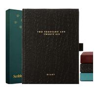 Scribble & Dot 2026 A6 Diary A6 Week to View runs Jan'26-Dec'26 | Small Luxurynwith Tabs, Trackers, Notes & More for Busy Schedules (Croc Mixed)