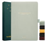 Scribble & Dot® 2026 Diary Week to View A5 - Jan-Dec, Luxury Planner With Tabs, Trackers, Notes for Busy Schedules (Sea Foam)