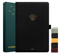 Scribble & Dot® 2026 Diary Week to View A5 - Jan-Dec, Luxury Planner With Tabs, Trackers, Notes for Busy Schedules (Bee)