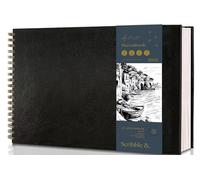 Scribble & Dot™ A3 Sketchbook for Artists 200GSM Ultra Thick Paper - Spiral Bound Art Book, Large A3 Sketch Pad for Sketching, 29 x 42cm, 50 Sheets / 100 Pages per Book.
