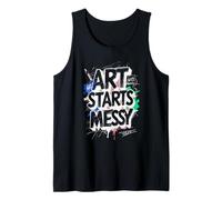 Scribble Scribbling Art Starts Messy Tank Top