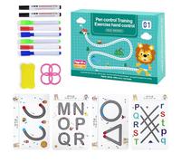 Scribble Smart Workbook for Toddler 2-6 Reusable Scribblesmart Workbook Little Curious Minds for Toddlers Handwriting Practice Preschool Tracing Notebook Fast-Track Young Minds (1 Set Blue)