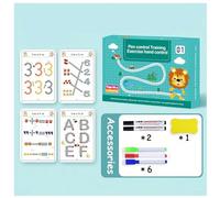 Scribble Smart Workbook, Little Curious Minds Scribblesmart, Scribble Smart Workbook Reusable, Scribblesmart Workbook Fast-Track,Handwriting Practice Workbook,Magical Tracing Workbook Set (A)