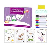 Scribble Smart Workbook, Preschool Learning Activities Tracing Letters Books With Pen, Reusable Letter Tracing Workbook Educational Handwriting Practice Materials