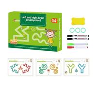 Scribble Smart Workbook, Preschool Learning Activities Tracing Letters Books With Pen, Reusable Letter Tracing Workbook Educational Handwriting Practice Materials