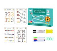 Scribble Smart Workbook, Scribble Smart Workbook with Erasable Pen, Reusable Preschool Workbook, Workbook for Tracing, Preschool Learning Activities for Toddlers (Level 1)