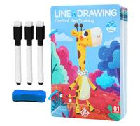 Scribble Writing Exercise Cards Early Promotion Writing Training Set for Handwriting Interactive Writing Exercises for Nursery Children Girls & Students with Learning Book