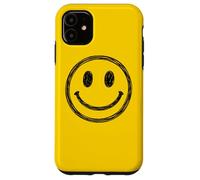 Scribbled Marker Happy Smile Face Smiling Adorable Funny Case for iPhone 11