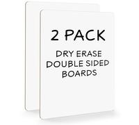 SCRIBBLEDO 2 Pack Small White Board Dry Erase Mini Whiteboard 9x12 Inch Dry Erase Board Marker Board Dry Erase Lapboards Handheld Personal White Boards for Students Small Whiteboard