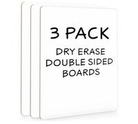 Scribbledo 3 Pack 9x12 Inch Small Dry Erase Boards, Mini Whiteboards, Handheld Lapboards for Students, Home, Office, and Kitchen Use