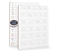 Scribbledo Dry Erase Handwriting Practice for Kids 9 x 12 inch Alphabet Tracing Board Whiteboard Letter Tracing for Kids Ages 3-5 Write and Wipe Alphabet Practice Cards Letters Writing Board