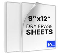 Scribbledo Human Skeleton Dry Erase Sheets Pack of 10 Double-Sided 11x14 Bones Labeling Worksheet with Reference Insert Reusable Science Activity