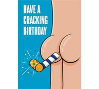 Scribbler Cracking Birthday Bum Cheeky Celebration! Funny Birthday Card SCR0308