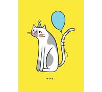 Scribbler Woo Party Cat Meow-Tastic Fun! Funny Greeting Card SCR0605