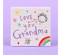 Scribbles Ceramic Drinks Coaster - Grandma