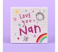 Scribbles Ceramic Drinks Coaster - Nan