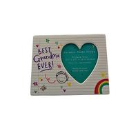 Scribbles Ceramic Photo Frame - Grandma, White