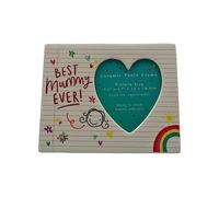 Scribbles Ceramic Photo Frame - Mummy, White