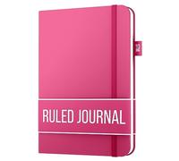 Scribbles That Matter Lined Journal Notebook for writing | Ruled 150 pages, 120gsm Thick Paper with Sticky Notes,pen loop, elastic band, leather hard cover A5 journals for writing, 5.75x8.2 inches