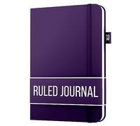 Scribbles That Matter Lined Journal Notebook for writing | Ruled 150 pages, 120gsm Thick Paper with Sticky Notes,pen loop, elastic band, leather hard cover A5 journals for writing, 5.75x8.2 inches