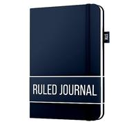 Scribbles That Matter Lined Journal Notebook for writing | Ruled 150 pages, 120gsm Thick Paper with Sticky Notes,pen loop, elastic band, leather hard cover A5 journals for writing, 5.75x8.2 inches