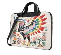 Scribbling Eagle 14 inch Print Laptop Crossbody Bag/Briefcase, Suitable for Daily Office Use and Business Travel